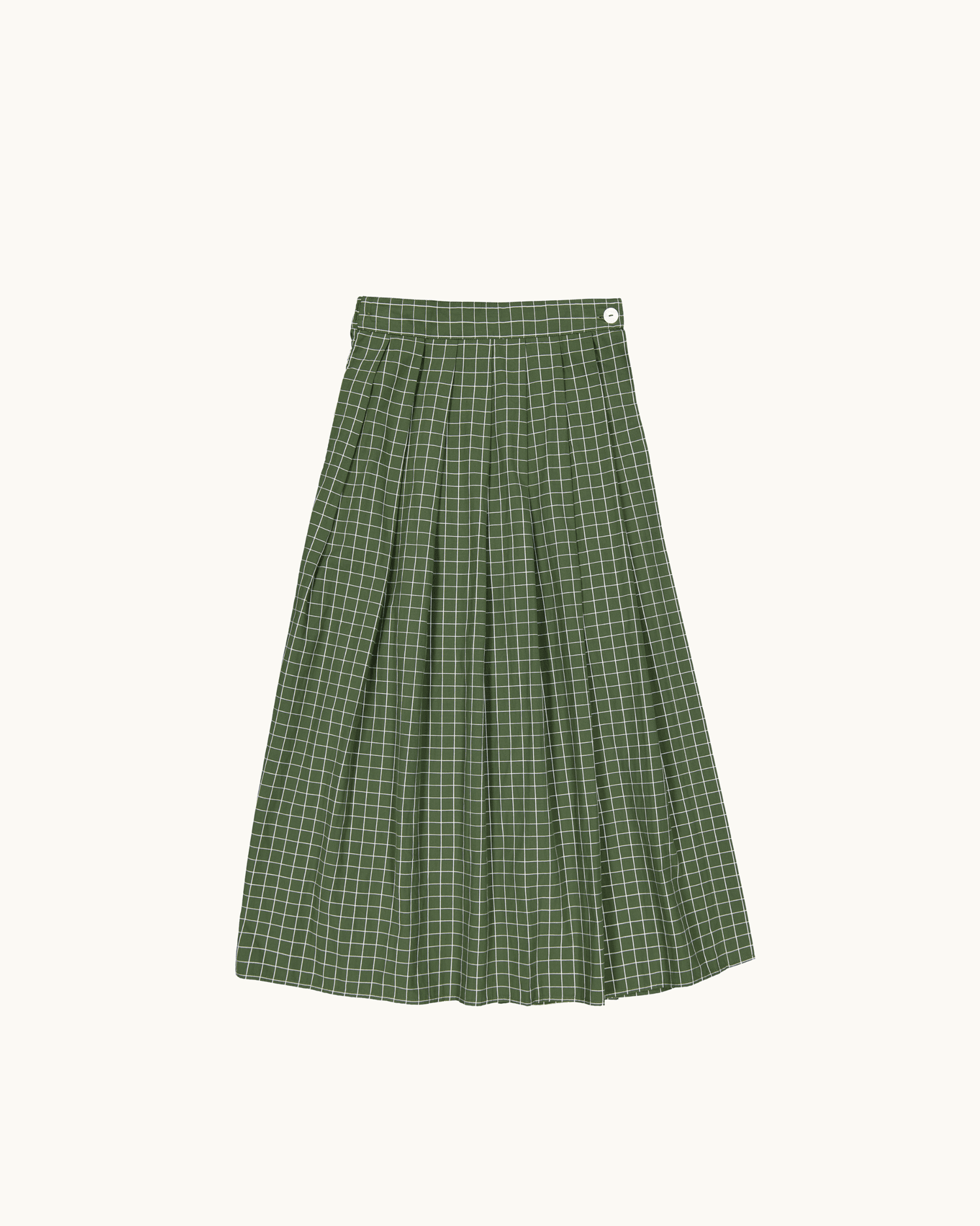 Kowtow Flora Skirt - Forest Grid — Cactus Blossom Collective